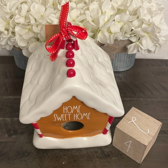 Rae Dunn HOME SWEET HOME GINGERBREAD BIRDHOUSE Christmas 2020 NEW #4 - Picture 6 of 6